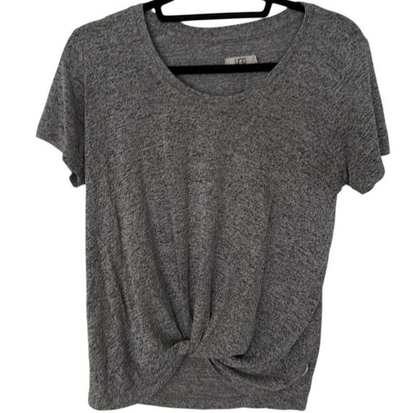 UGG Vikki Knot T-Shirt – Heather Gray Short Sleeve Tee, XS - Picture 1 of 7